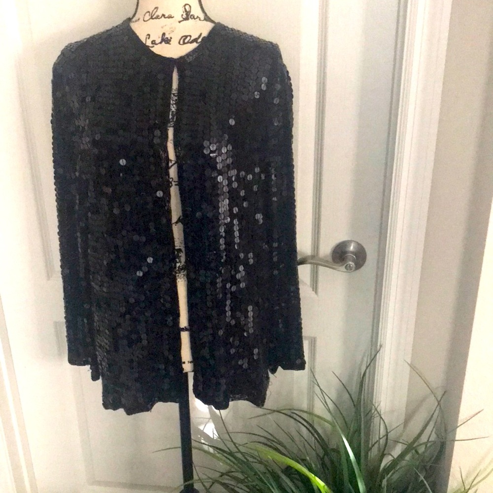 Lime Nite sequined jacket.
